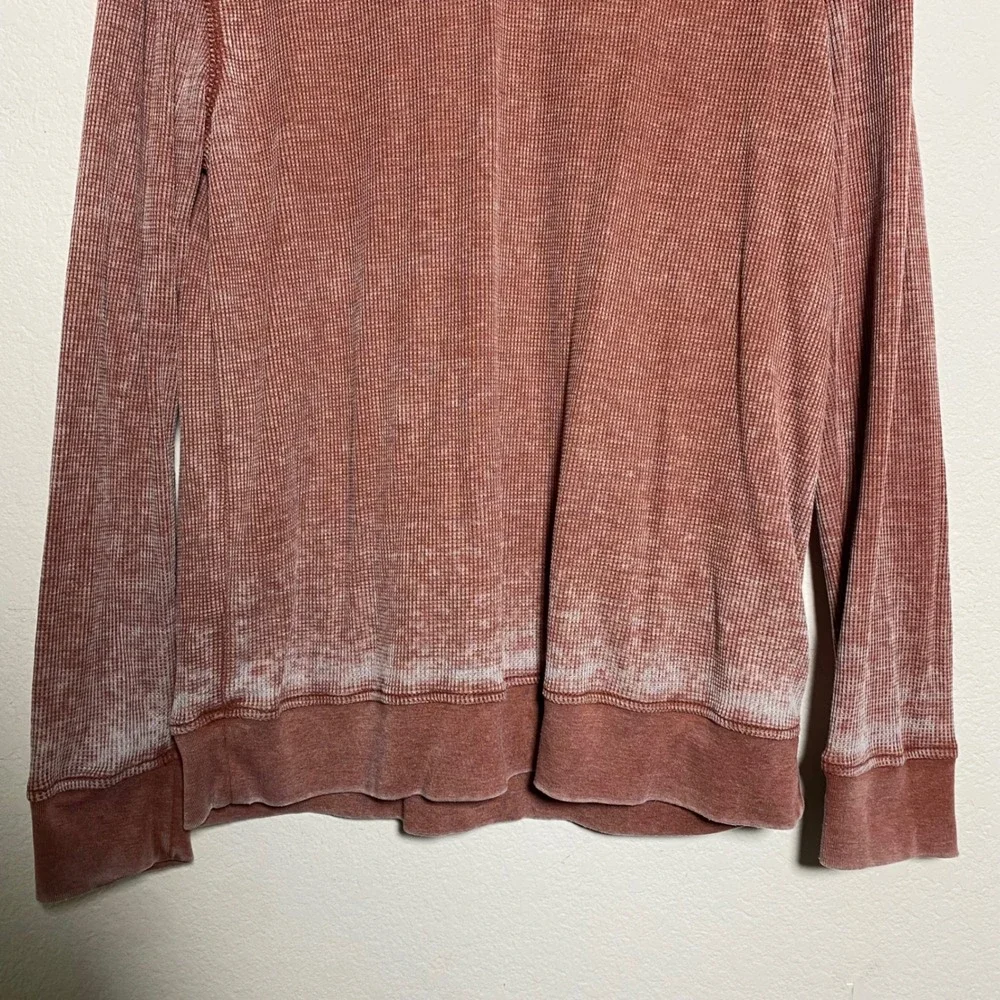Wrangler Premium Quality Waffle Knit Long Sleeve Mens Large Faded Rustic Thermal